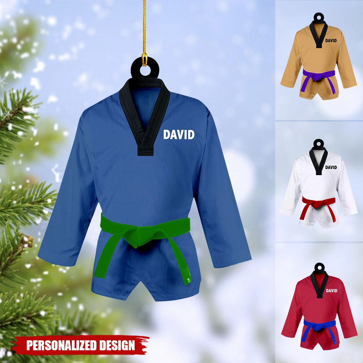 Personalized Taekwondo Christmas Ornament-Gift For Taekwondo Lover-2024 New Release