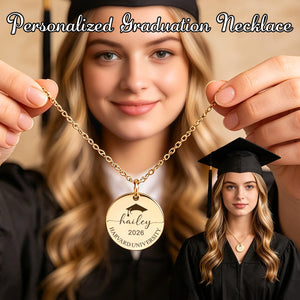 Personalized Graduation Necklace-Memorial Gifts