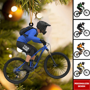 Personalized Road Bike Christmas Ornament-Gift for Cyclist Biker Athlete