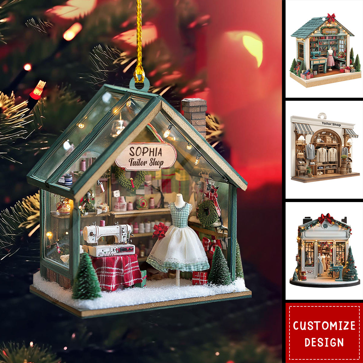 Personalized Tailor Shop Christmas Ornament-2024 New Release