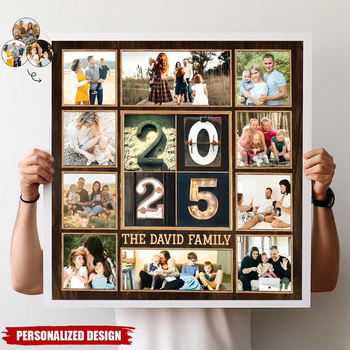 Custom Family Photo Collage Poster 2025-Family Keepsake Gifts