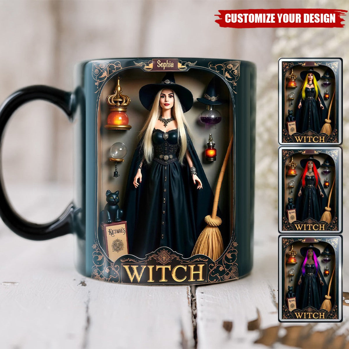 Magical Witch - Personalized Witch Custom Coffee Mug
