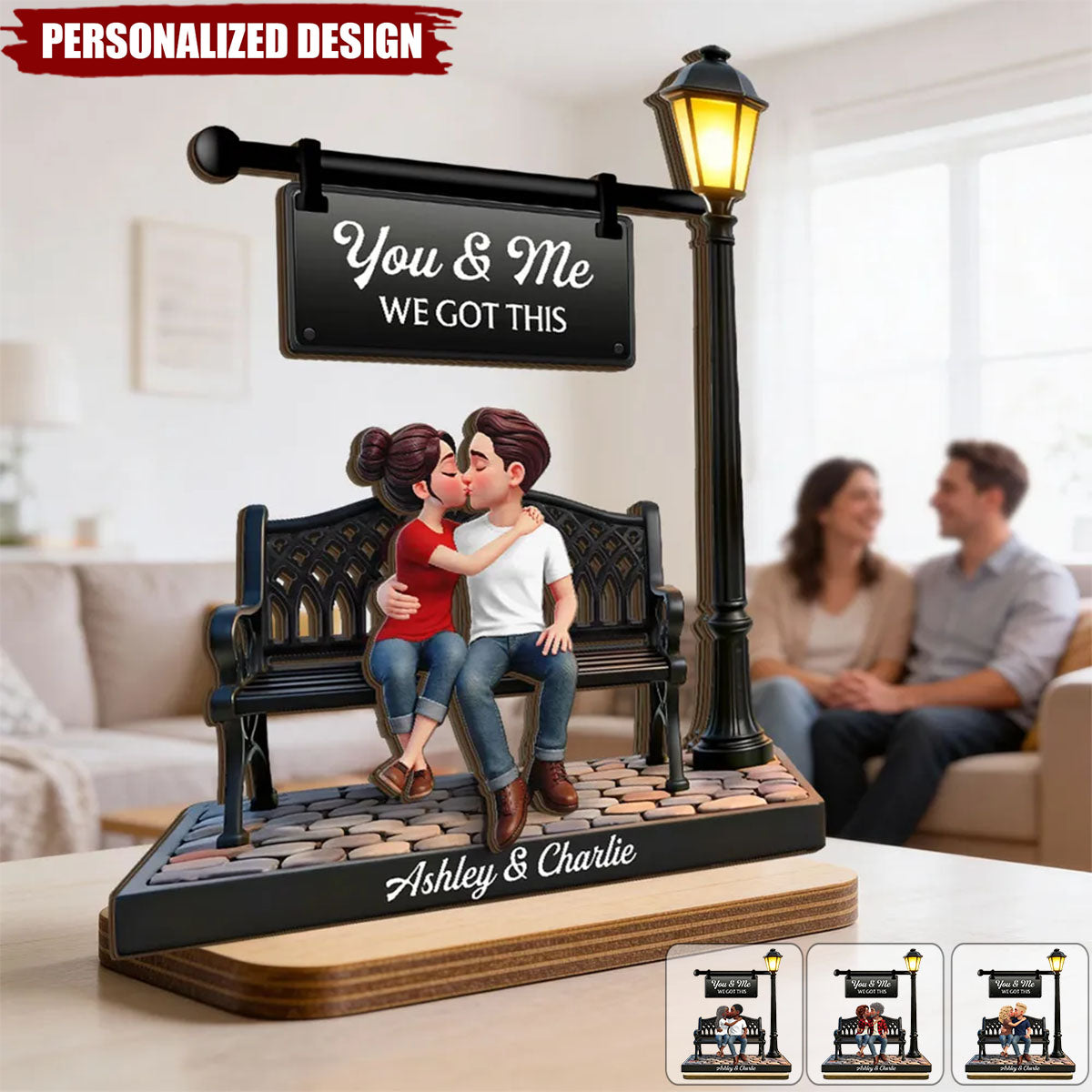 Personalized Couple Wooden Plaque-Valentine's Day Gift For Couple