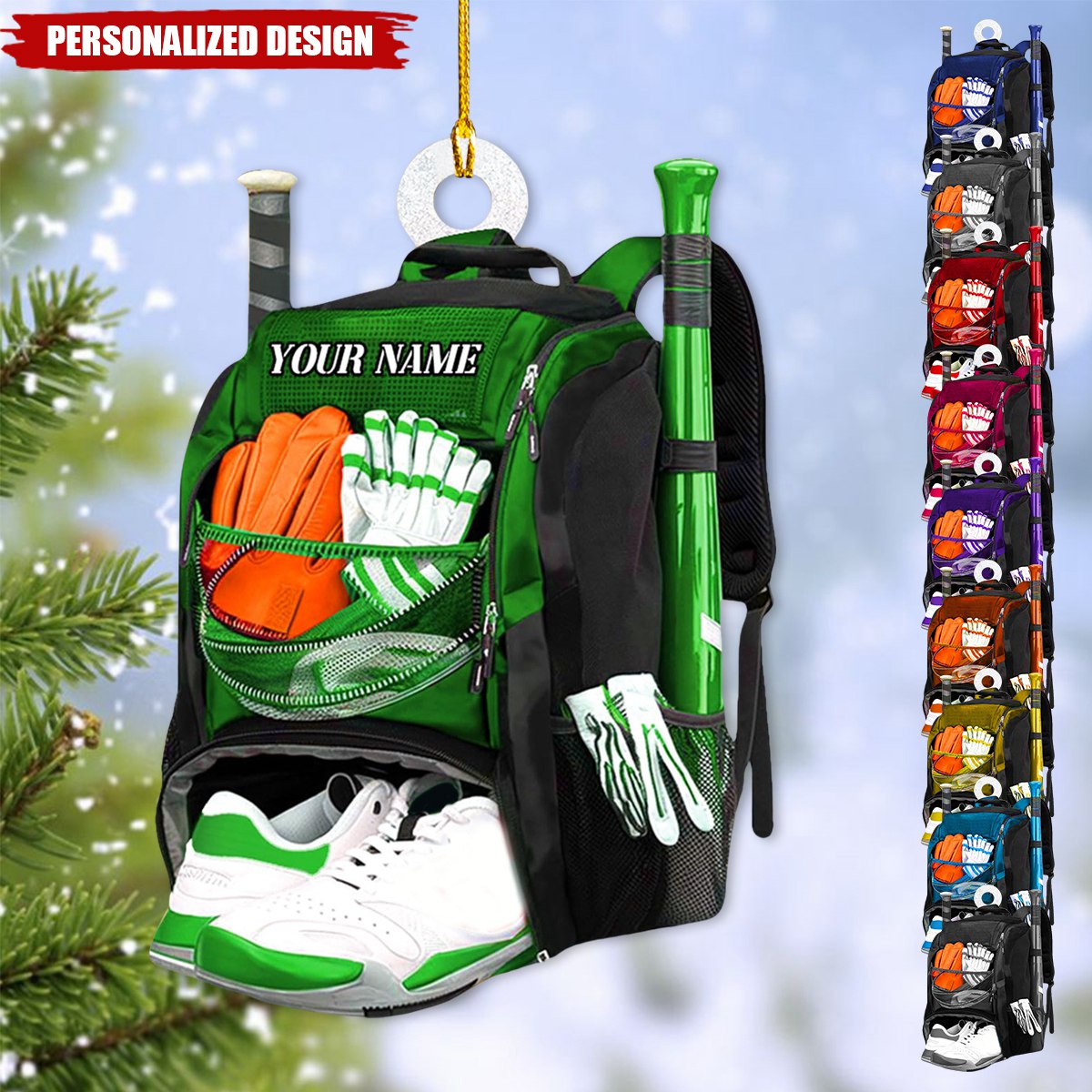 Personalized Baseball Christmas Ornaments-Gifts For Baseball Lovers-2024 New Release