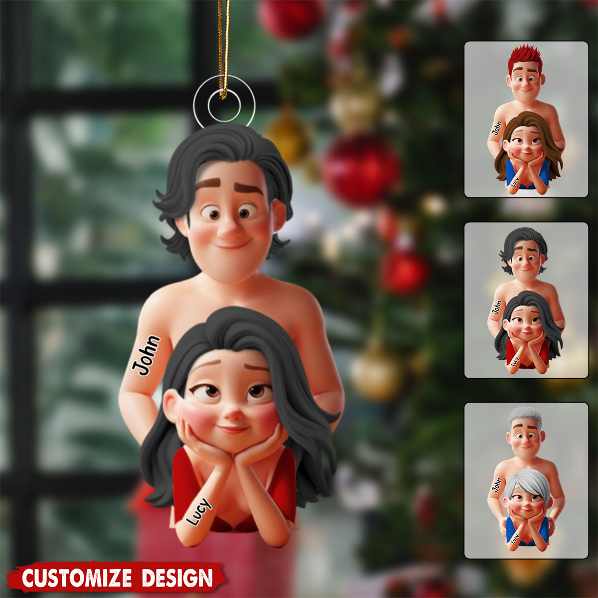 New Release - Couple Christmas Ornament - Personalized Gifts For Couple