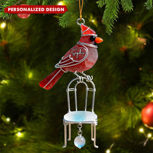 Personalized Cardinal Memorial Ornament-Memorial Gift For Family
