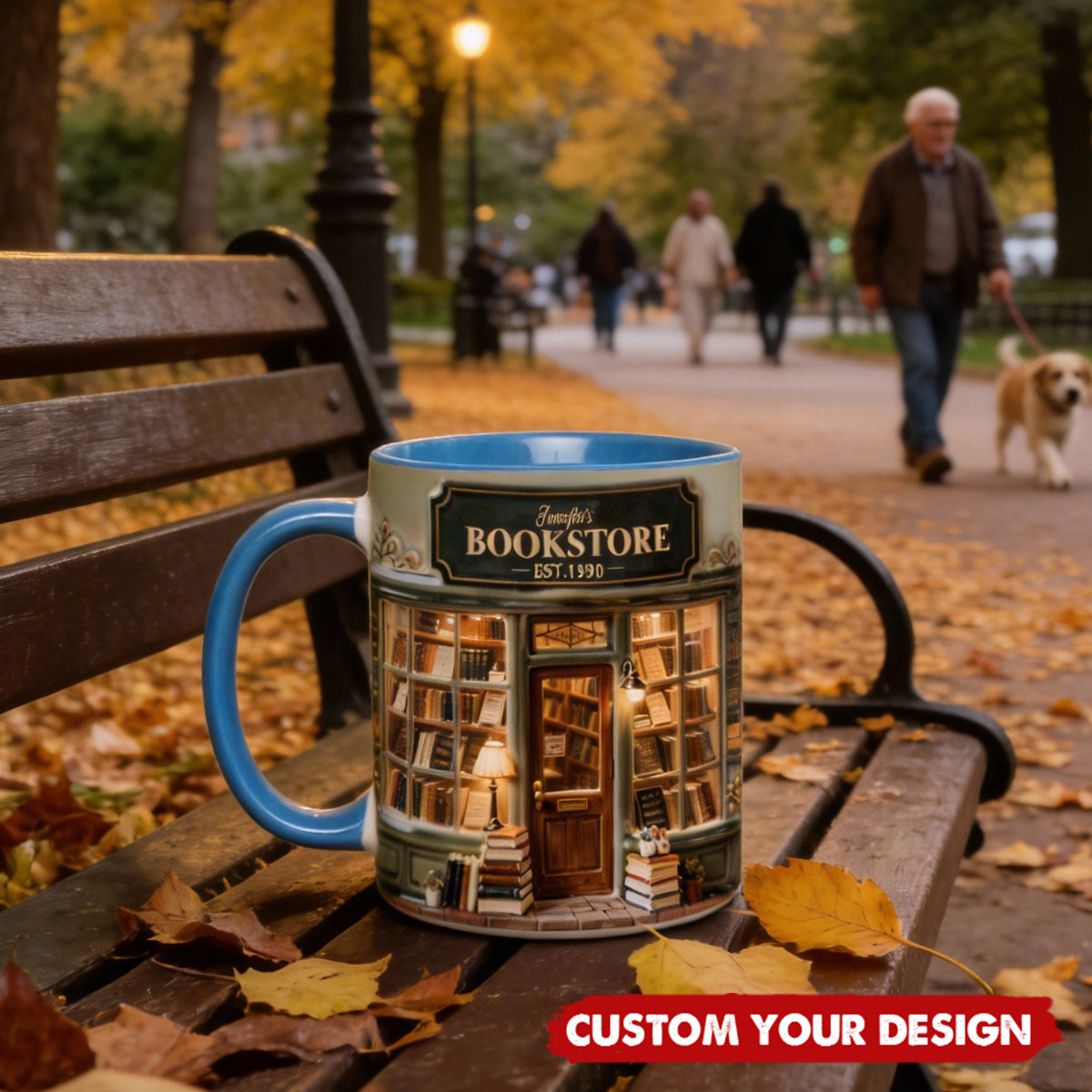 Love Books - Personalized Book Set Accent Mug