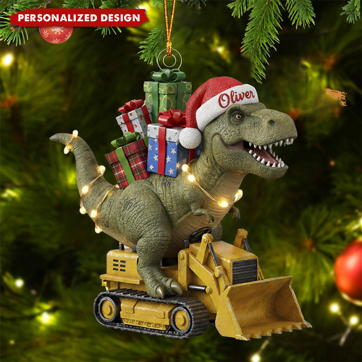 Personalized Dinosaur Ornament Gift For Kids