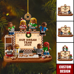 Our Dream Team - Personalized Corworker Transparent Ornament