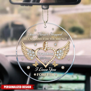 My Love For You Never Stops-Personalized Car Ornament