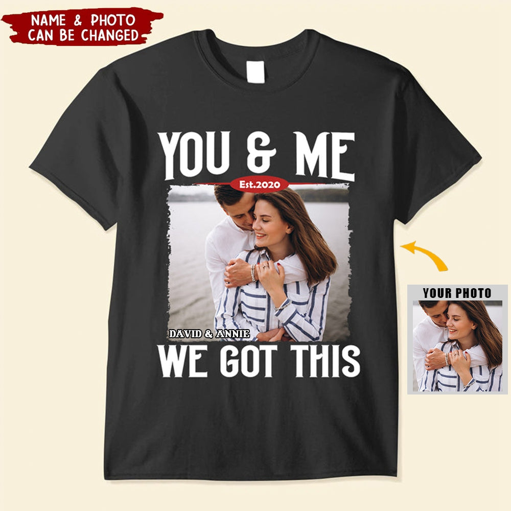 Custom Photo Shirt For Couple - Personalized Valentine Gif