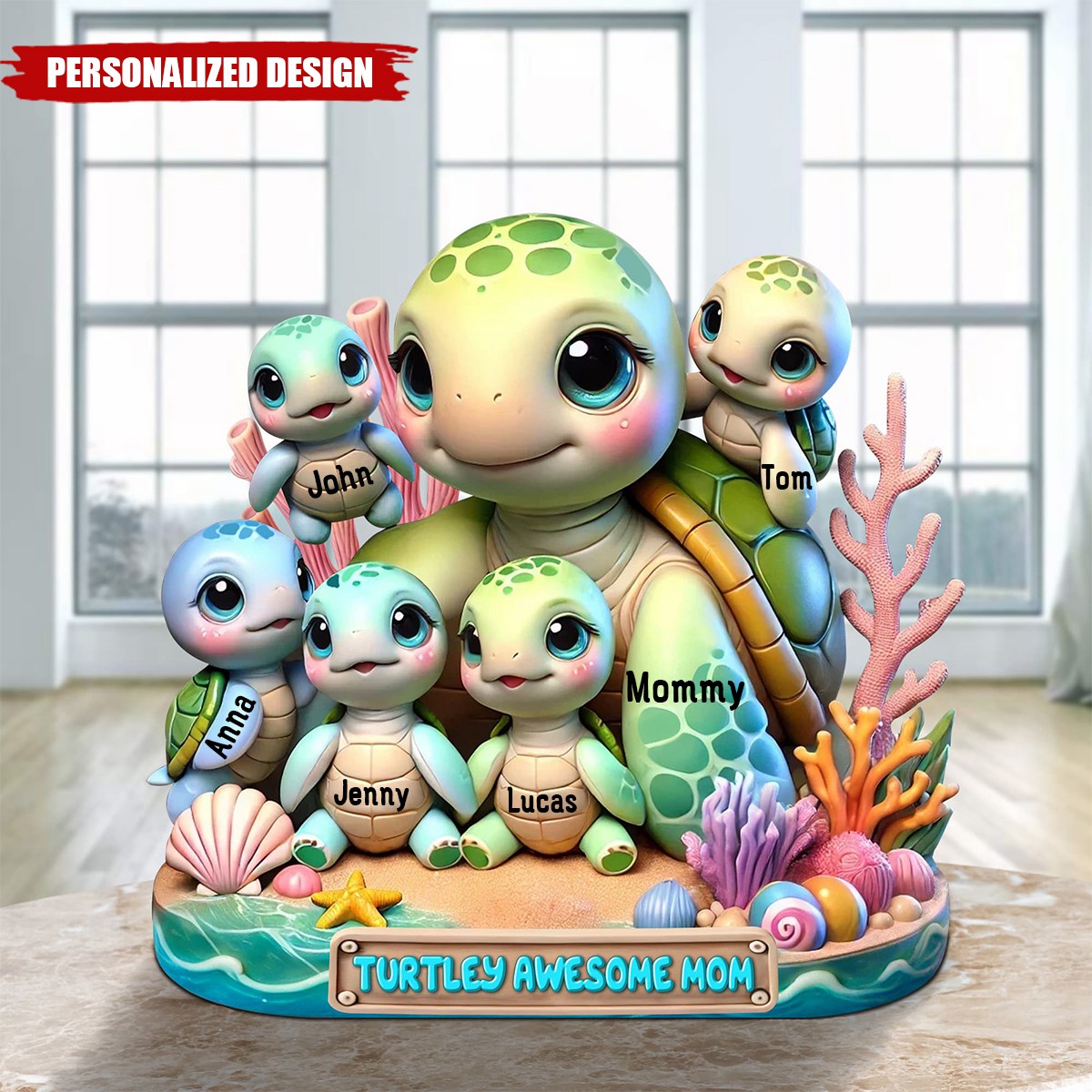 Awesome Mom-Personalized Plaque-Gift For Mom