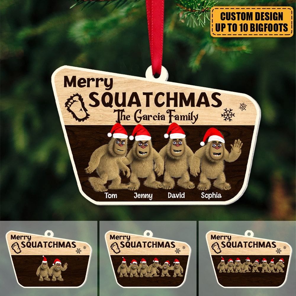 Family Gifts For Christmas Personalized Wooden Ornament roadsir