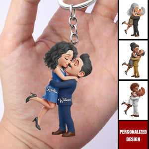 Personalized Anniversary Wedding Keychain Gifts For Husband And Wife