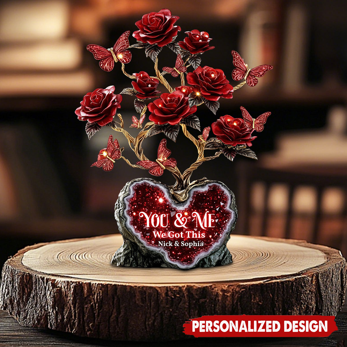 We Got This,Red Rose For Valentine Gift - Personalized Couple Acrylic Plaque