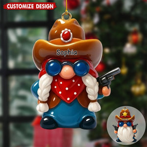 Personalized Cowboy Couple Ornament Gift for Couples