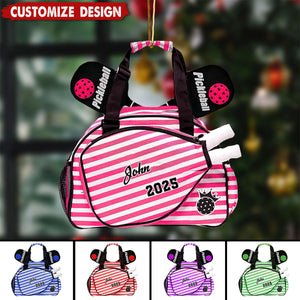 Personalized Pickleball Bag Ornament-Gifts For Pickleball Lovers