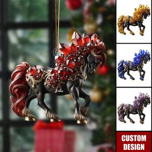 Personalized Horse Style Ornament - Gift For Horse Riding Lovers