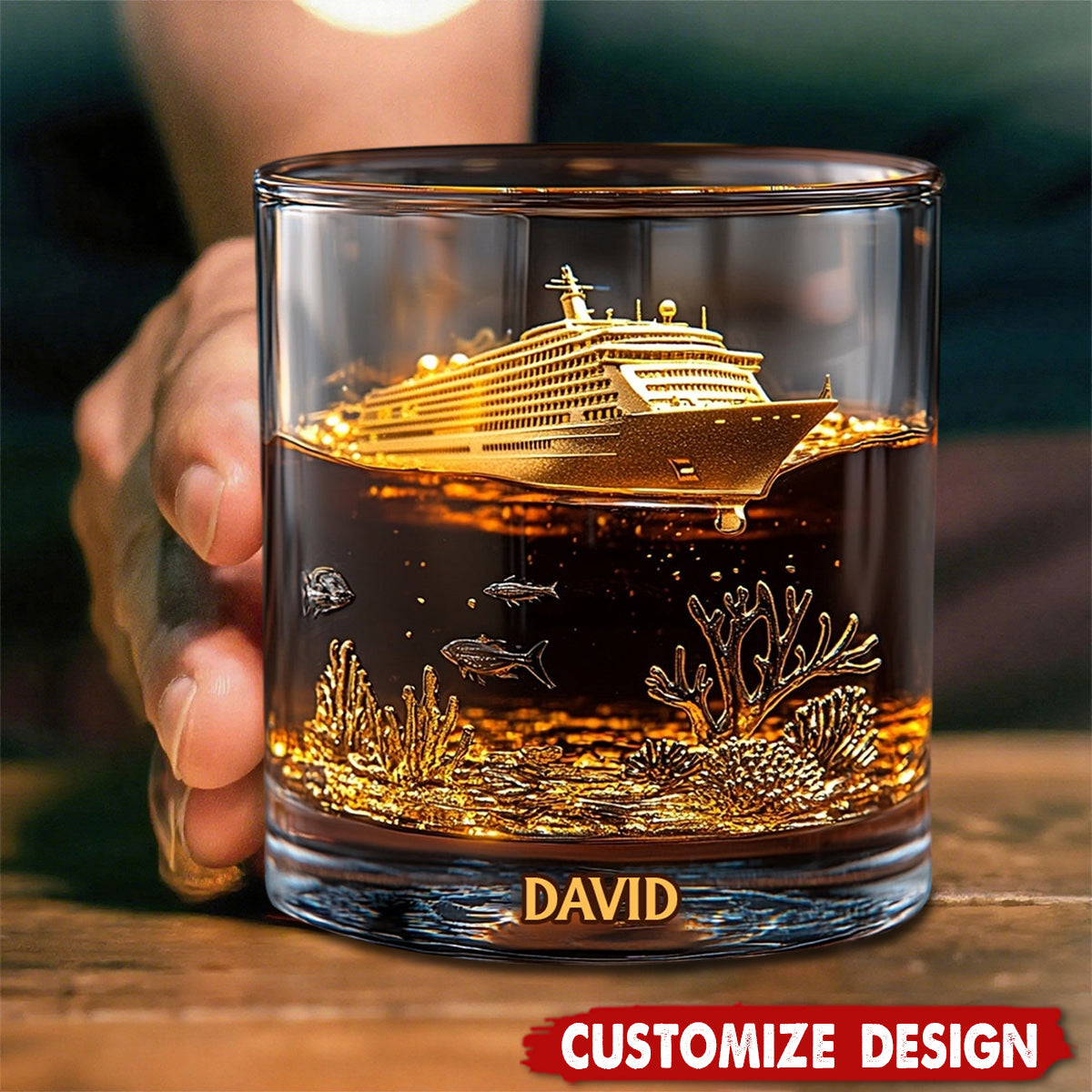 Cruise Life - Personalized Cruising Whiskey Decanter Set