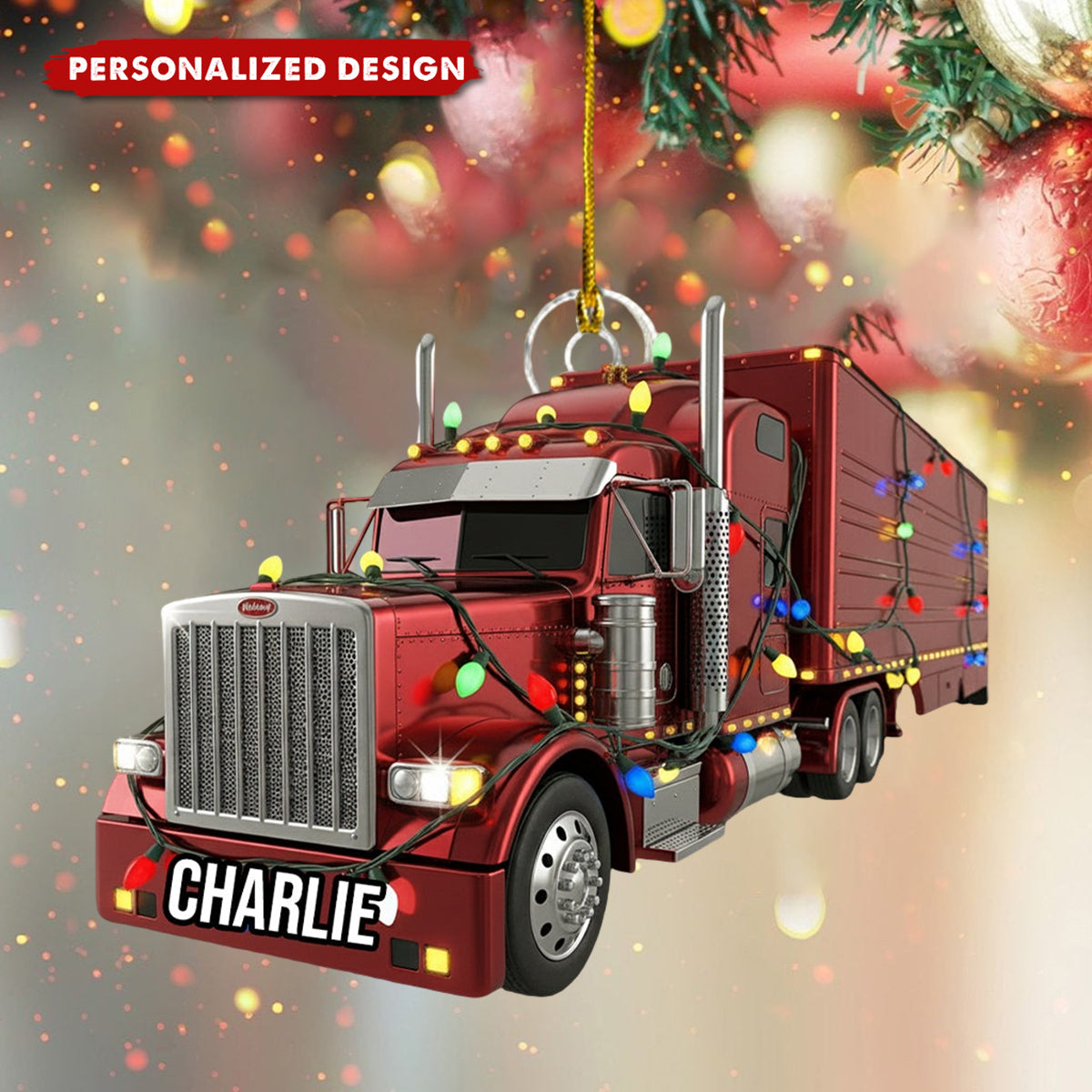 Truck Driver - Personalized Trucker Ornament