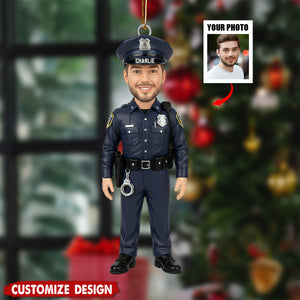 Proud To Be Police Officer - Personalized Police Officer Ornament