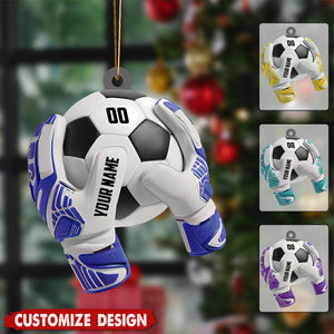 Personalized Soccer Goal Keeper Acrylic Ornament - Gift For Soccer Lovers