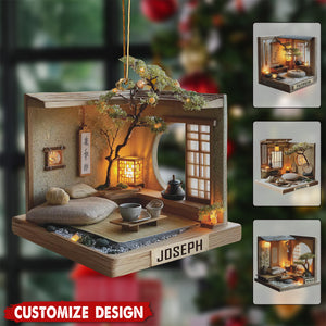 Personalized Zen Tea Room Ornament