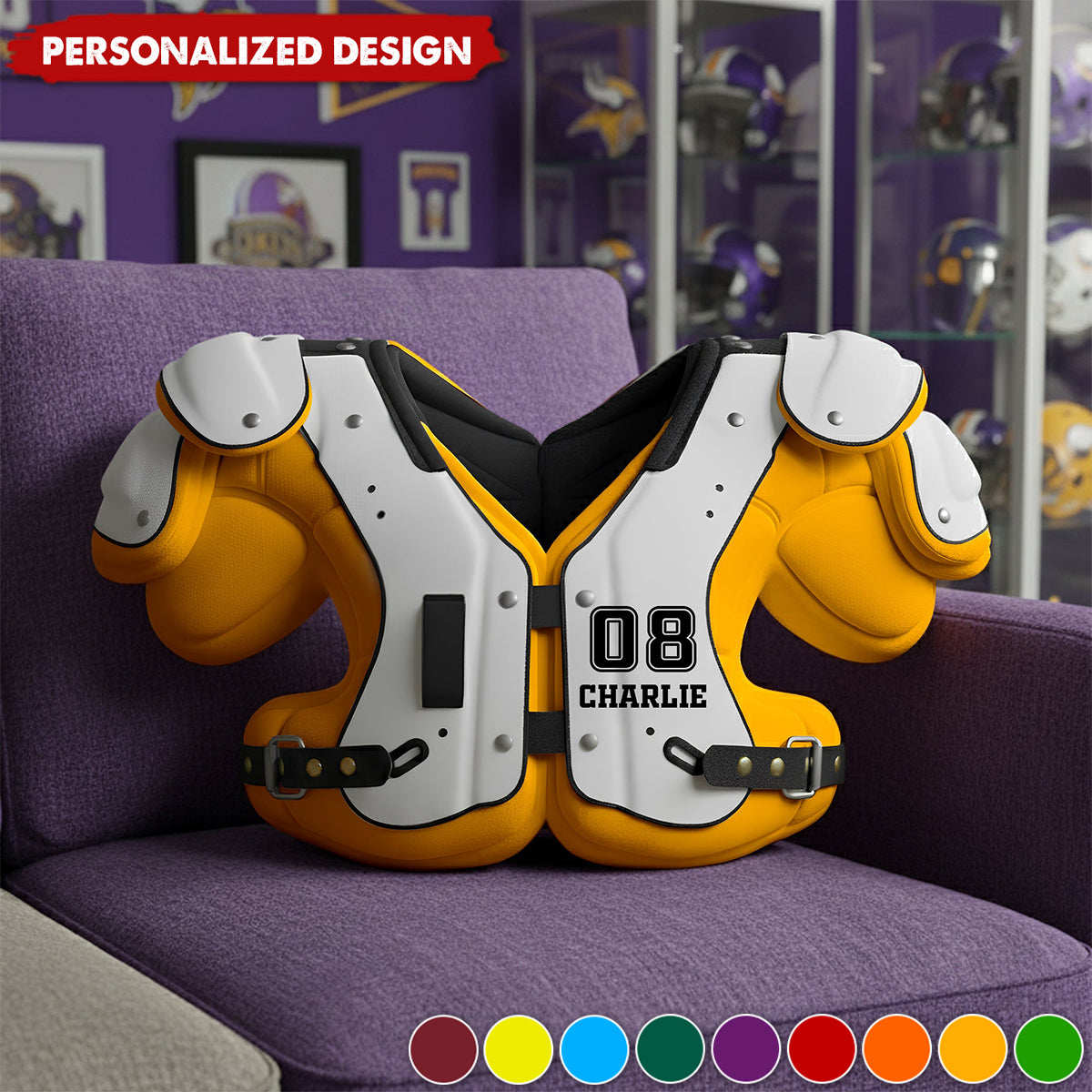Personalized Shoulder Pad Armor Pillow-Gifts For Sport Lovers