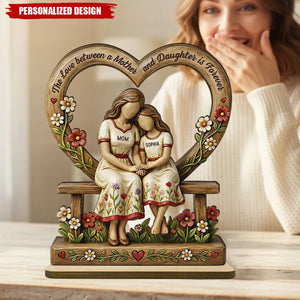 Rooted in Love Mother Daughters-Personalized Wooden Plaque-Gift For Mom