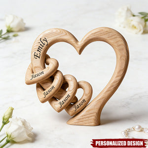 Personalized Mommy Heart Acrylic Plaque-Gifts For Mother's Day