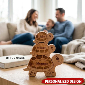 Personalized Wooden Turtle Puzzle