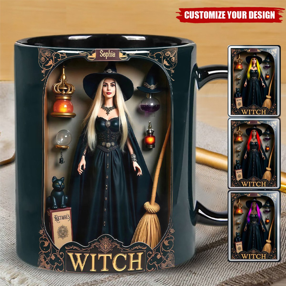 Magical Witch - Personalized Witch Custom Coffee Mug