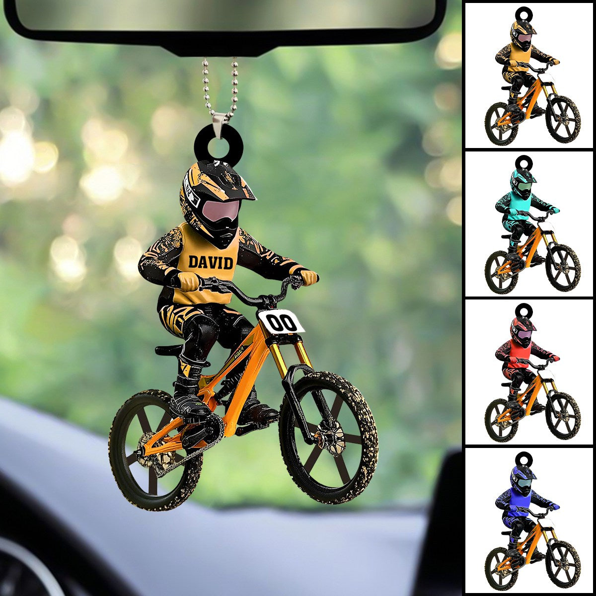 Personalized Bicycle Car Ornament-Gift For Bicycle Lover