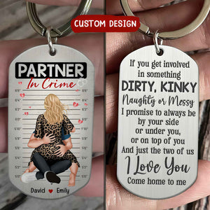 Come Home To Me-Personalized Gifts For Couple Stainless Steel Engraved Keychain