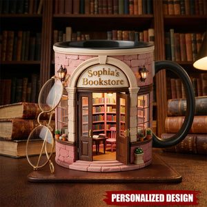 Personalized Bookstore Accent Mug-Bookish Gifts For Reader