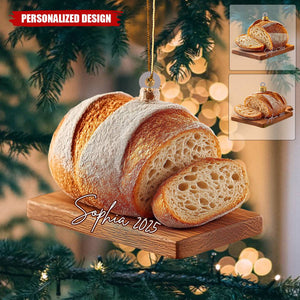 Personalized Sourdough Bread Christmas Ornament