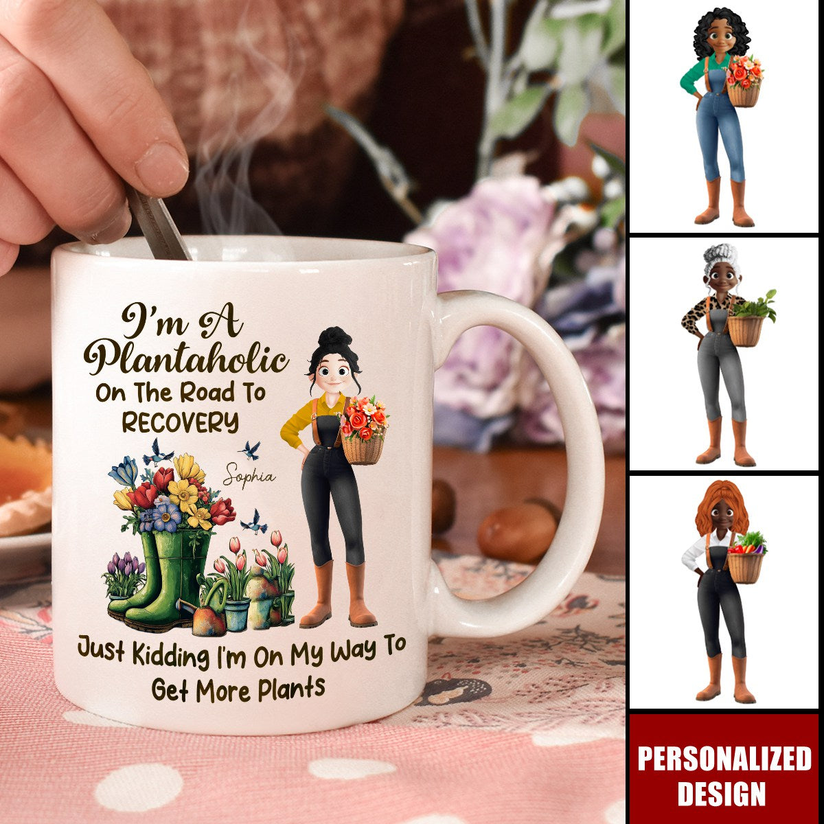 I'm A Plantaholic On The Road To Recovery-Personalized Mug