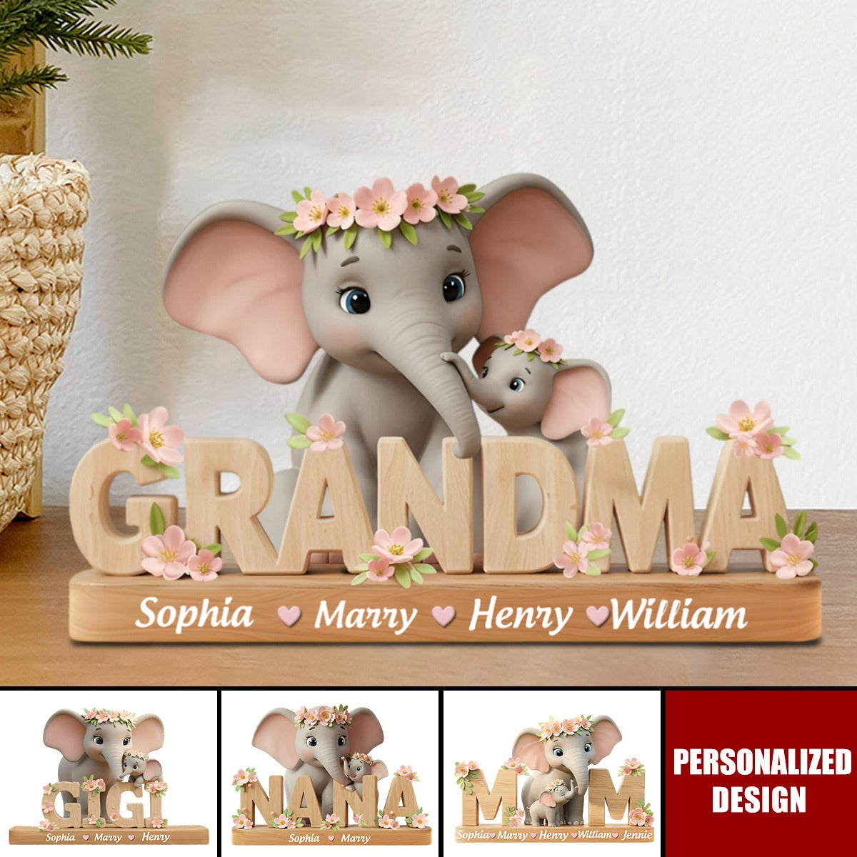 Best Mom/ Grandma Ever-Personalized Mother Plaque