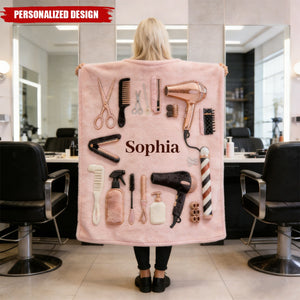 Proud Hair Stylist-Personalized Hairdresser Blanket