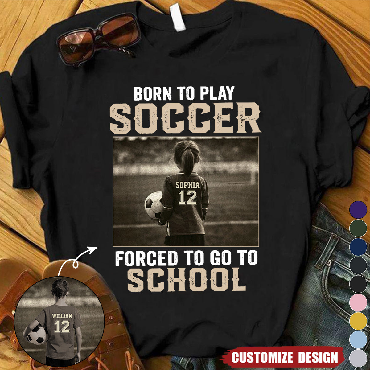Personalized Funny Back To School Soccer Girl Boy T-shirt - Gift For Soccer Lover