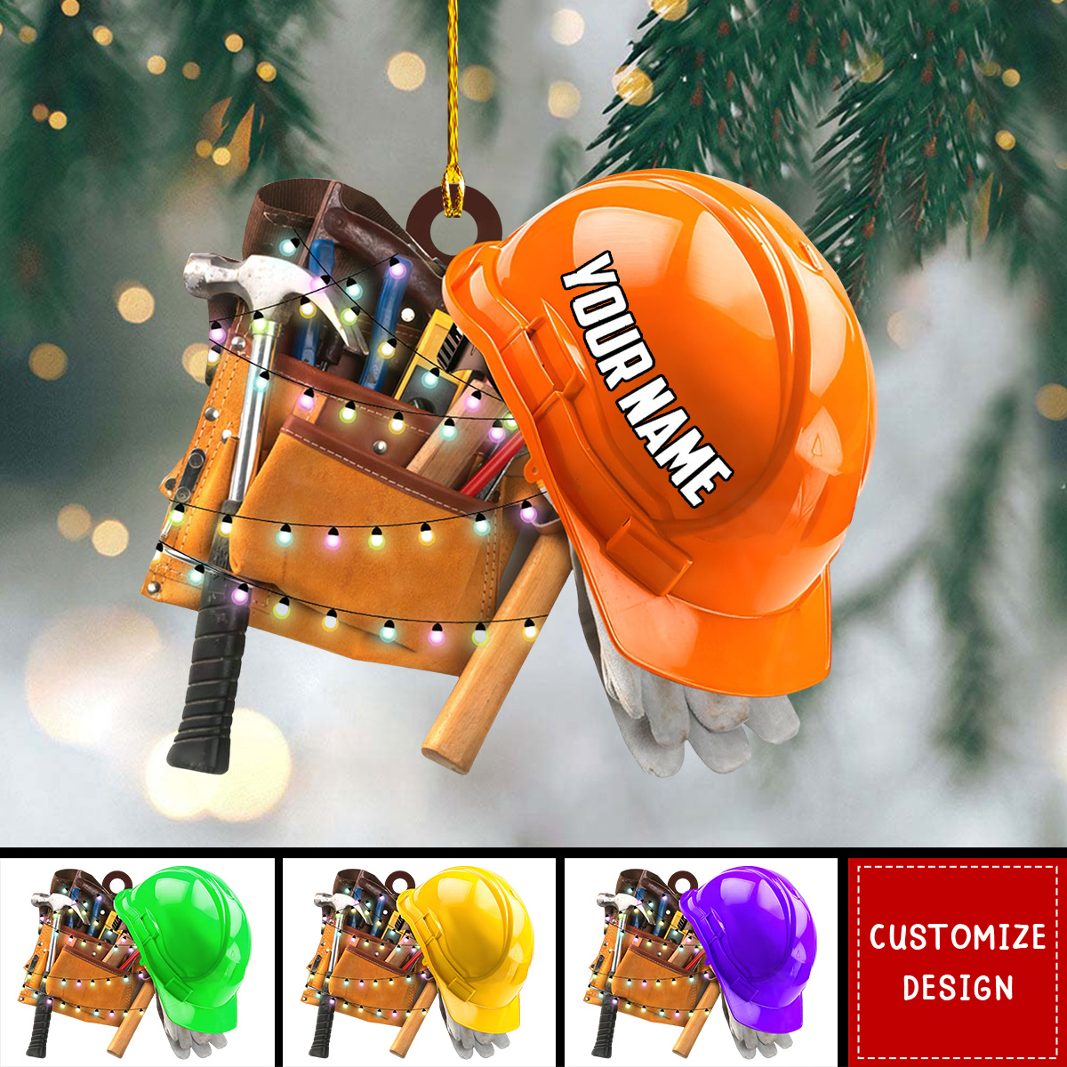 Personalized Ironworker Ornaments - Gifts For Iron Worker-2024 New Release