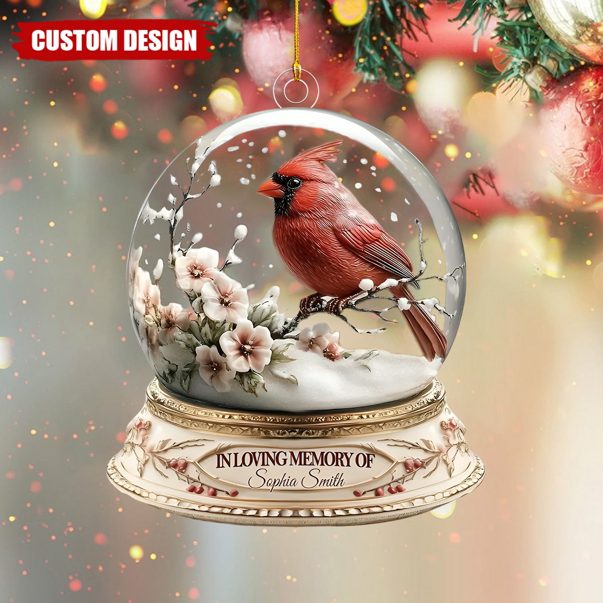 In Loving Memory - Personalized Memorial Custom Shaped Acrylic Ornament