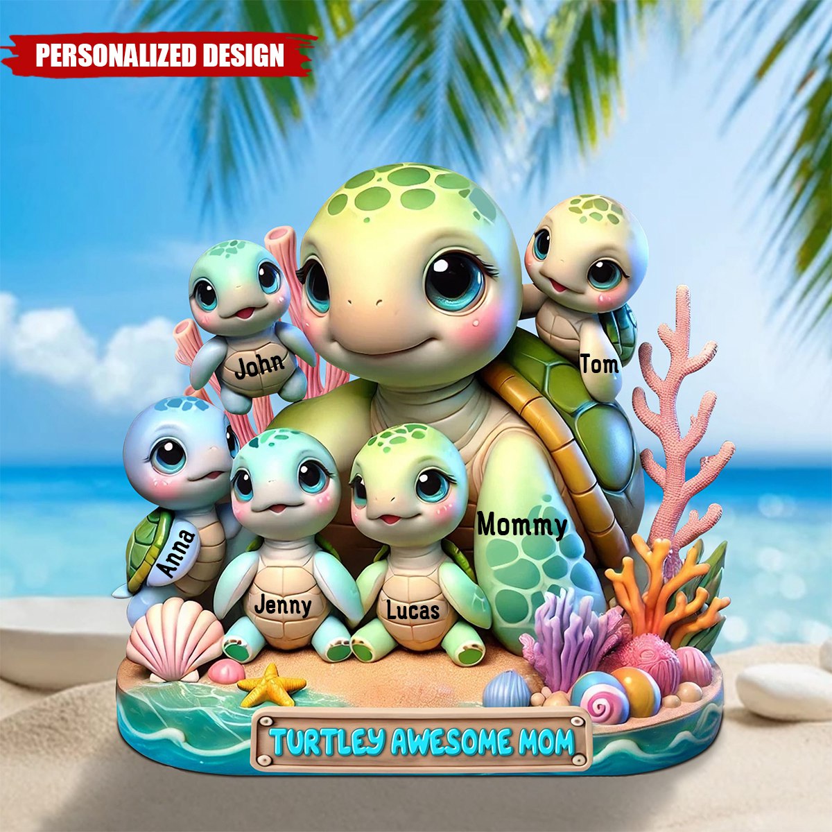 Awesome Mom-Personalized Plaque-Gift For Mom