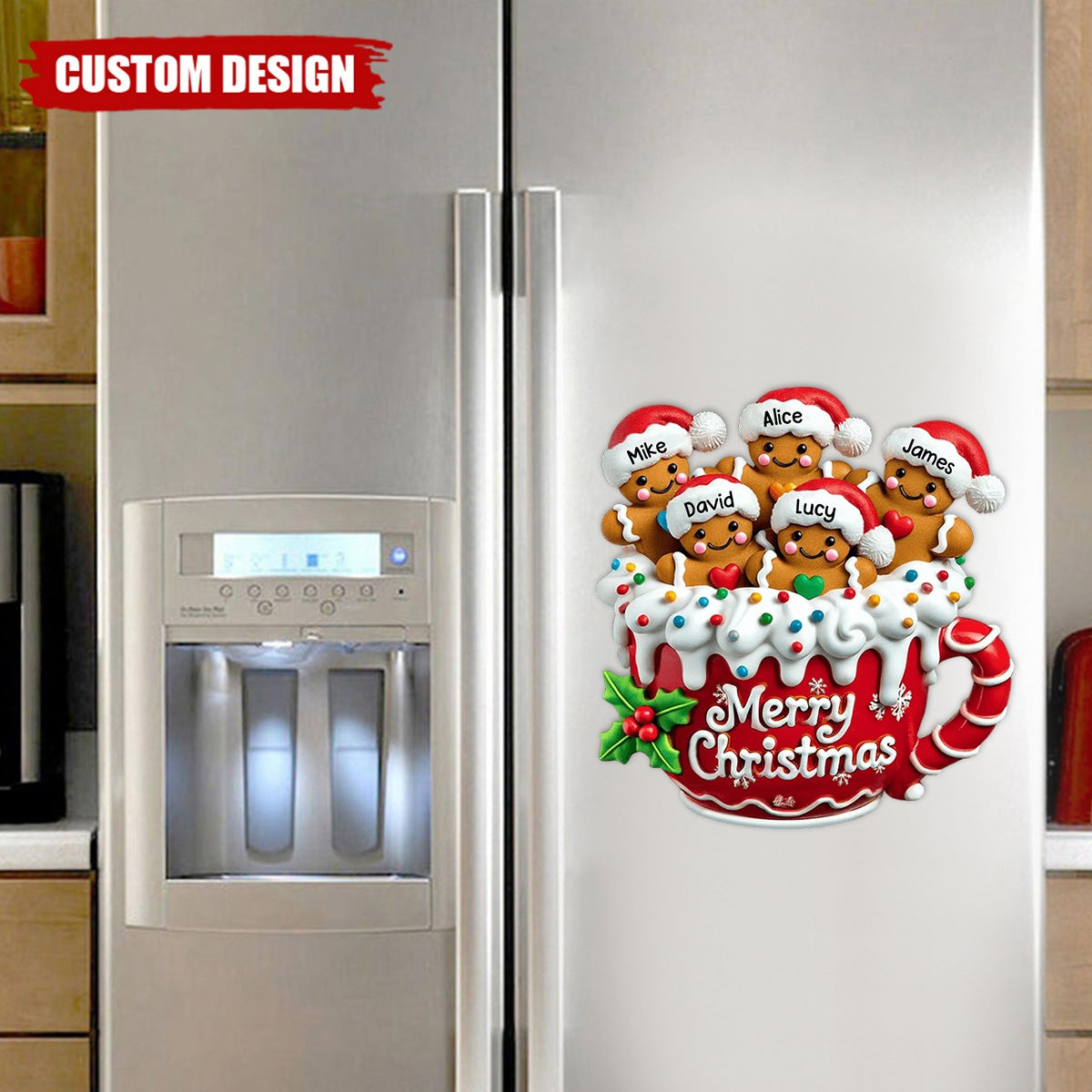 Merry Christmas - Personalized Decal/Sticker, Gift For Family - 2025 New Release