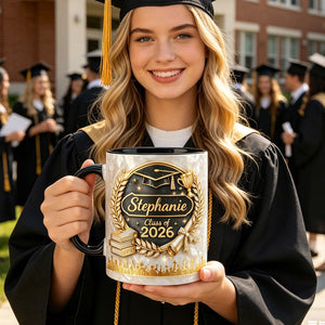 Personalized Graduation Mug 2026, Custom Name Mug Class of 2026 Gift