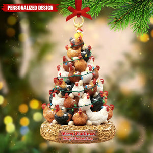 Personalized Chicken Acrylic Ornament Gifts For Chicken Lovers