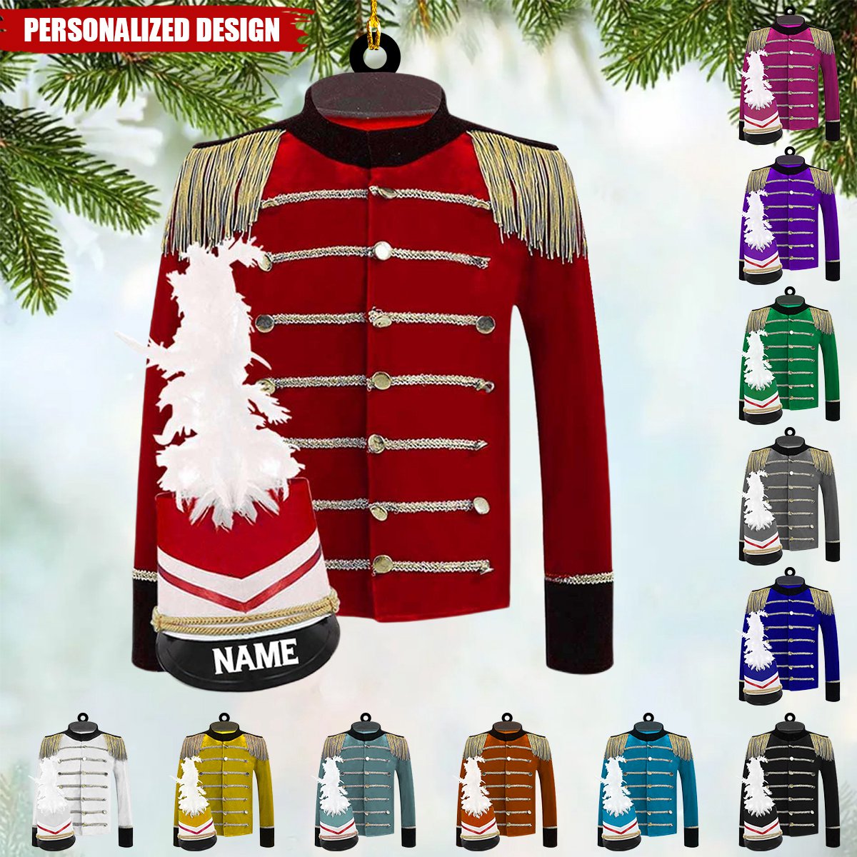 Personalized Marching Band Uniform Ornament-Gifts For Marching Band