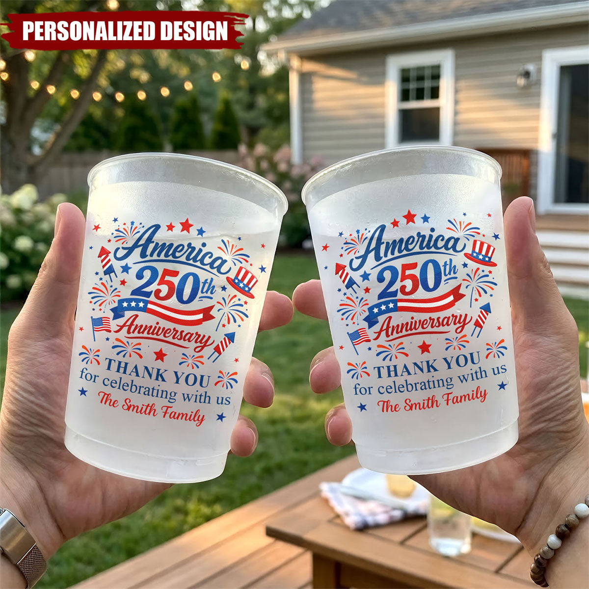 Thank You For Celebrating With Us - Personalized Cups