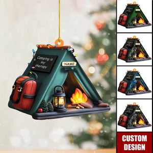Personalized Camping Ornament Gift for Camping Lover
