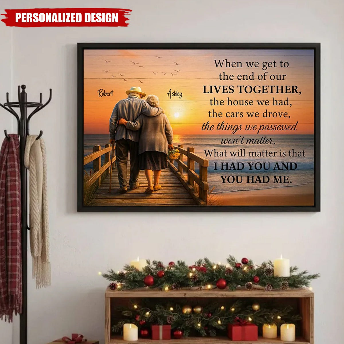 When We Get to the End of Our Lives Together-Personalized Poster-Gift for her/him
